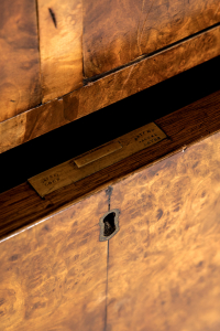 burr walnut chest of drawers