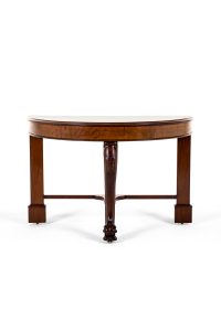 antique demi lune table