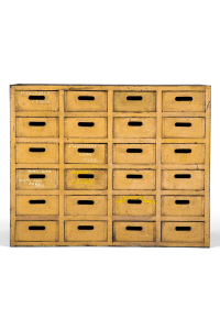 large bank of haberdashery drawers