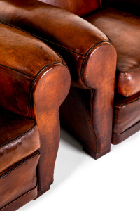 leather armchairs