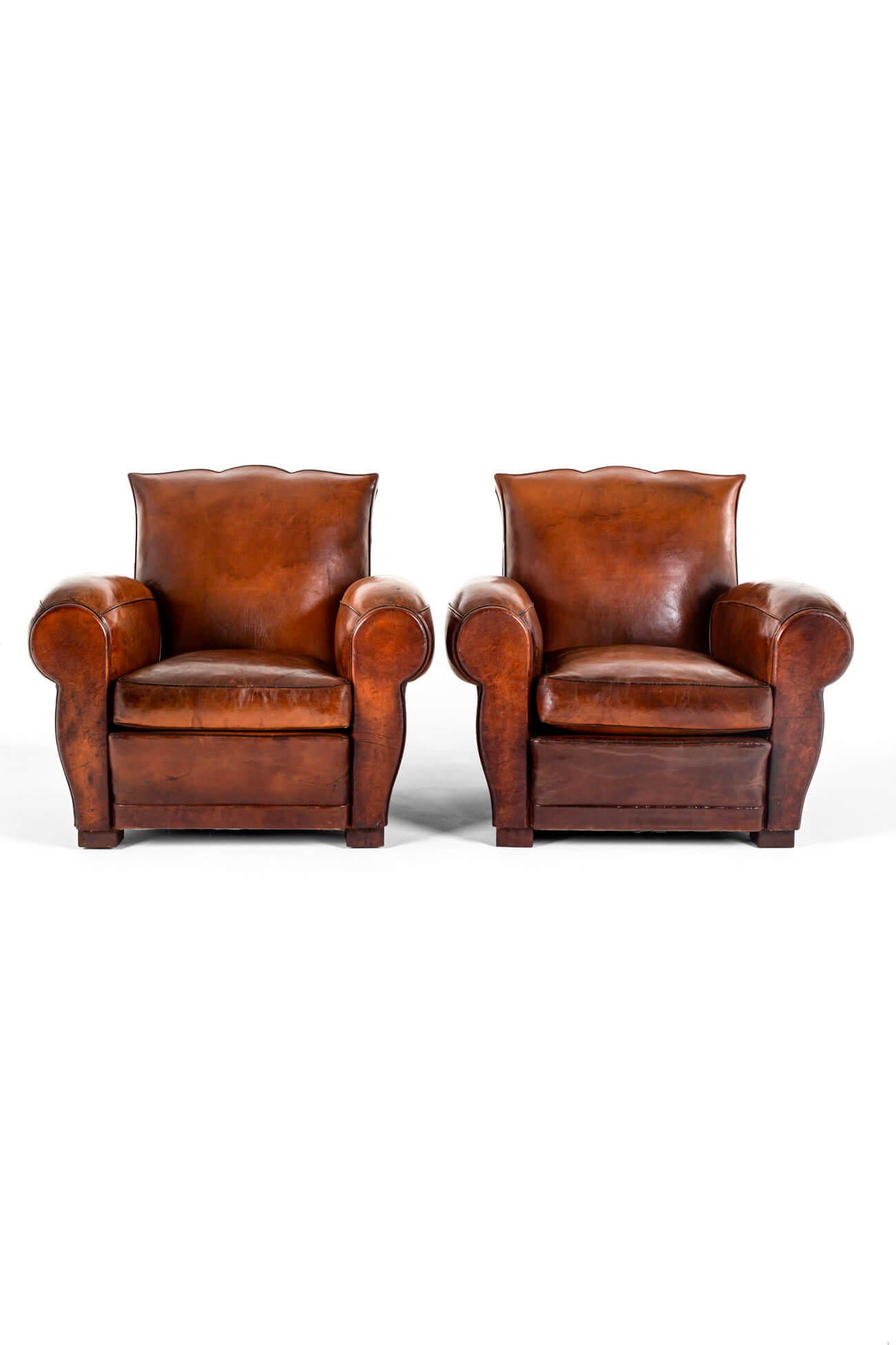 antique leather seating