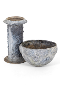 vintage lead garden flower trough