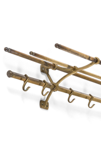 vintage brass coat rack
