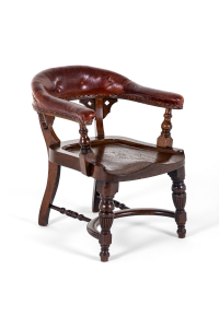antique oak desk chair