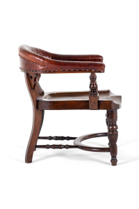 antique leather armchair