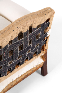 Large deep armchairs