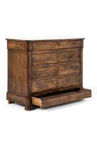 antique drawers with a marble top