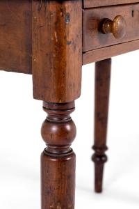 small antique table with drawers
