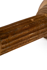 Large iron garden planters