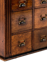large bank of haberdashery drawers