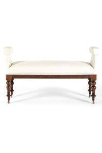 antique upholstered bench