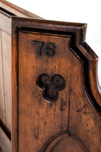 antique oak bench