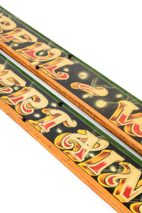 vintage fairground signage