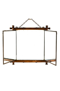 Chinoiserie Decorated Triptych Dressing Mirror