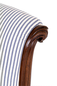 Vintage stripey blue chair