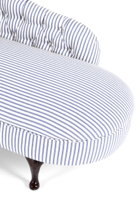 vintage striped armchair